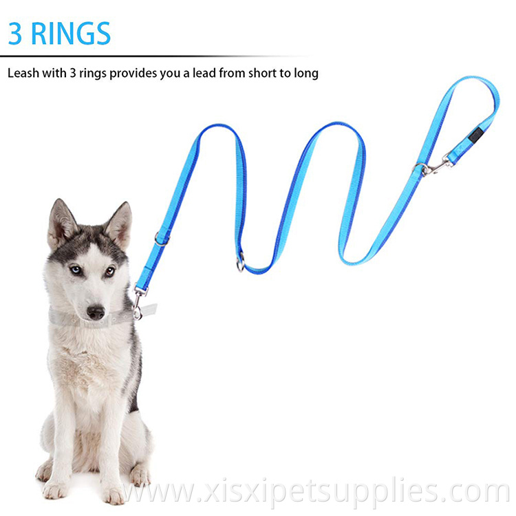 6.2ft Multifunctional Dog Leash, Double Ended Lead Last Long, Walk Train Your Pet in Multiple Way